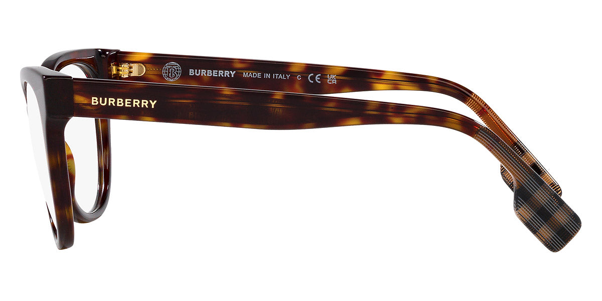 BURBERRY EYEGLASSES EVELYN - BE2375 3002 51 - Dark Havana/Check Brown