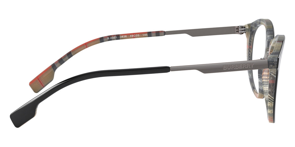 BURBERRY EYEGLASSES KEATS - BE2321 3838 49 - Top Black on Vintage Check