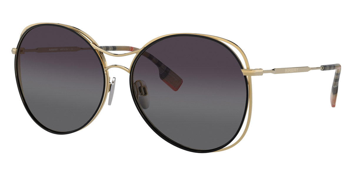 BURBERRY SUNGLASSES - BE3105 10178G 60 - Gold/Black