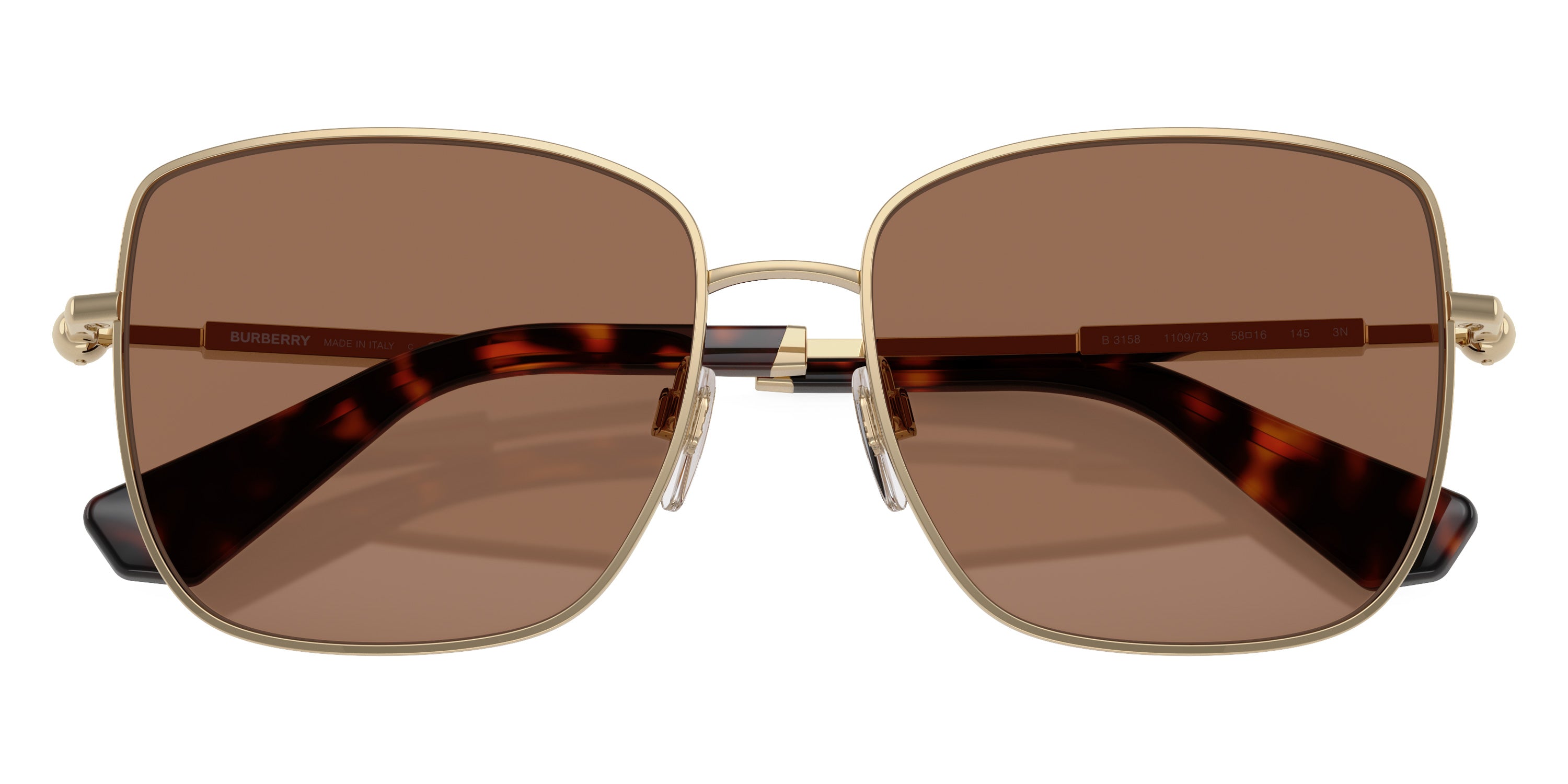 BURBERRY SUNGLASSES - BE3158 110973 58 - LIGHT GOLD