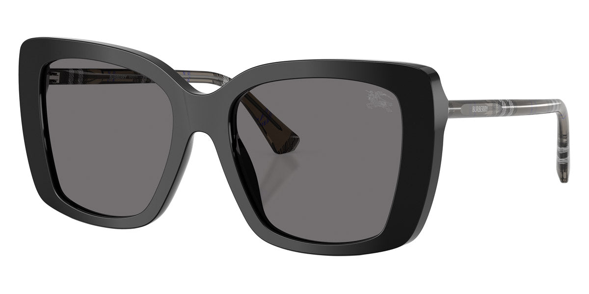 Burberry Black Oversized Square Sunglasses with Gradient Lenses display picture 3