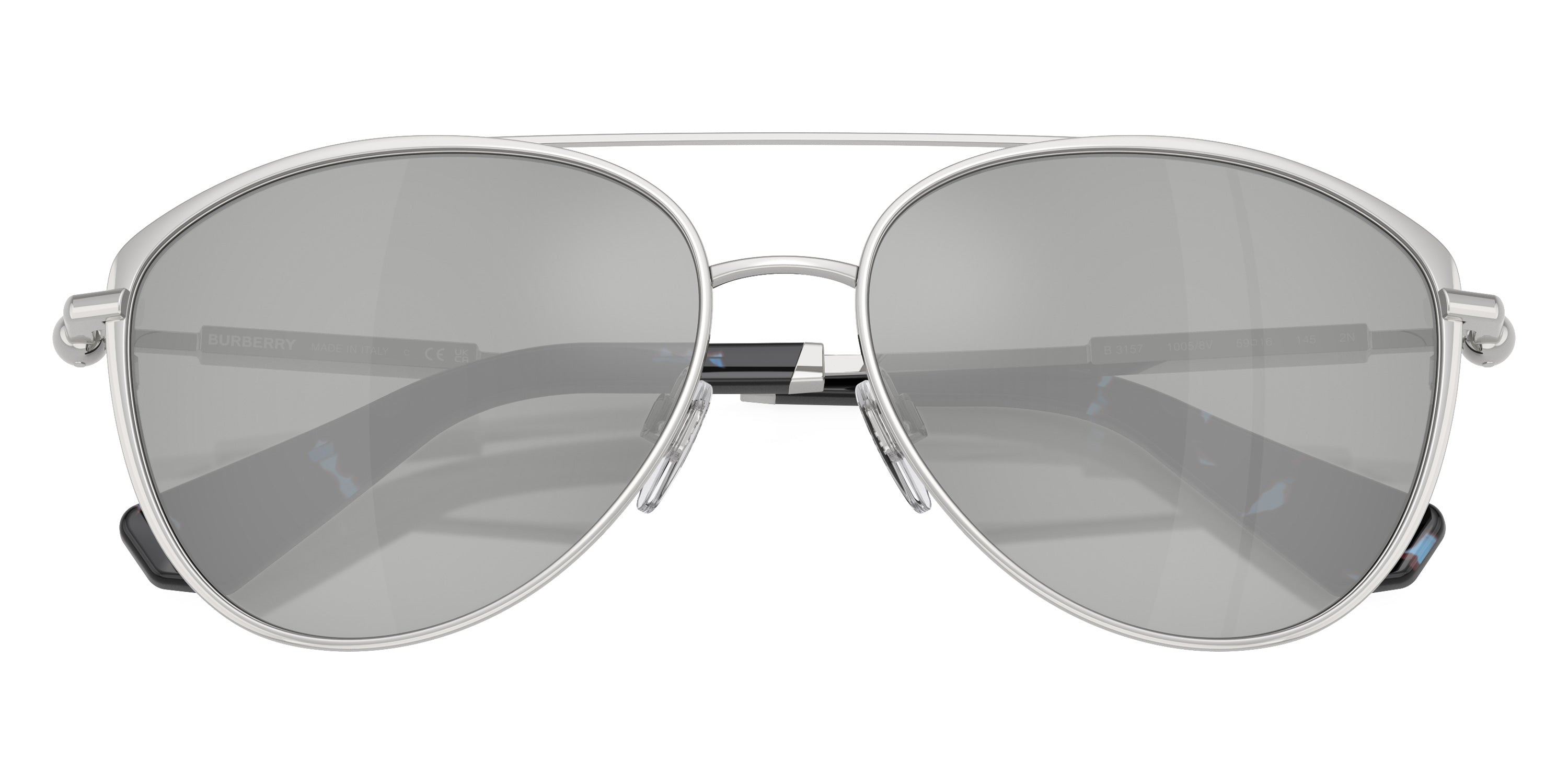 BURBERRY SUNGLASSES GRIGIO - BE3157 10058V 59 - Silver