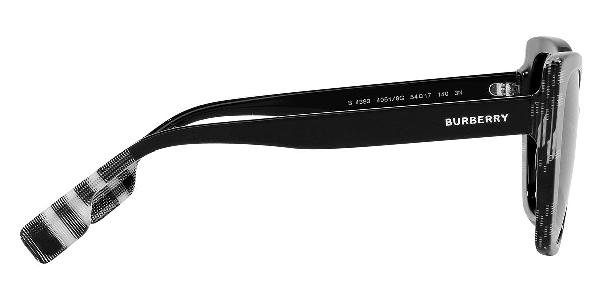 BURBERRY SUNGLASSES MERYL - BE4393 40518G 54 - Black/Check White Black