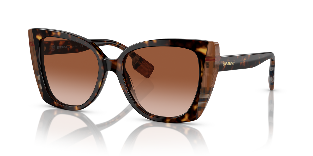 Burberry Cat Eye Sunglasses Brown Italy Made BB4333 Luxury Designer Eyewear Amazon.com: BURBERRY Sunglasses BE 4393 405313 Meryl Dark  main image 3