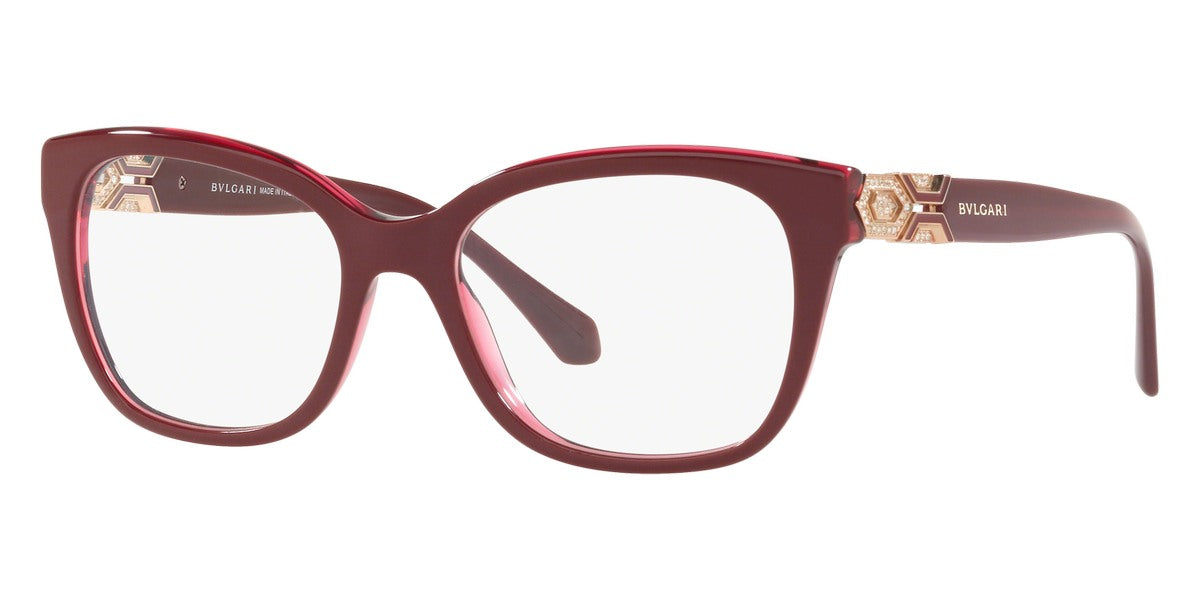 BVLGARI EYEGLASSES - BV4172B 5469 54 - Bordeaux on Transparent Red
