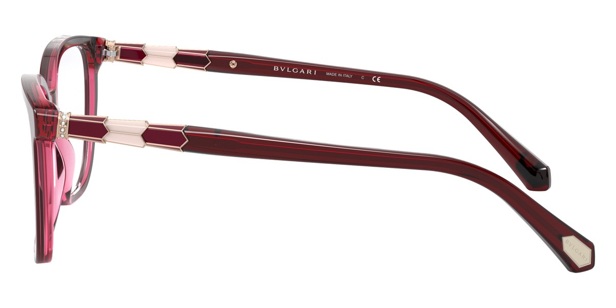 BVLGARI EYEGLASSES - BV4184B 5469 54 - Bordeaux on Transparent Red