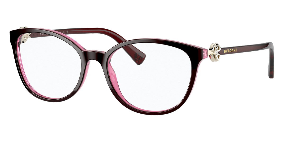 BVLGARI EYEGLASSES - BV4185B 5469 54 - Bordeaux on Transparent Red