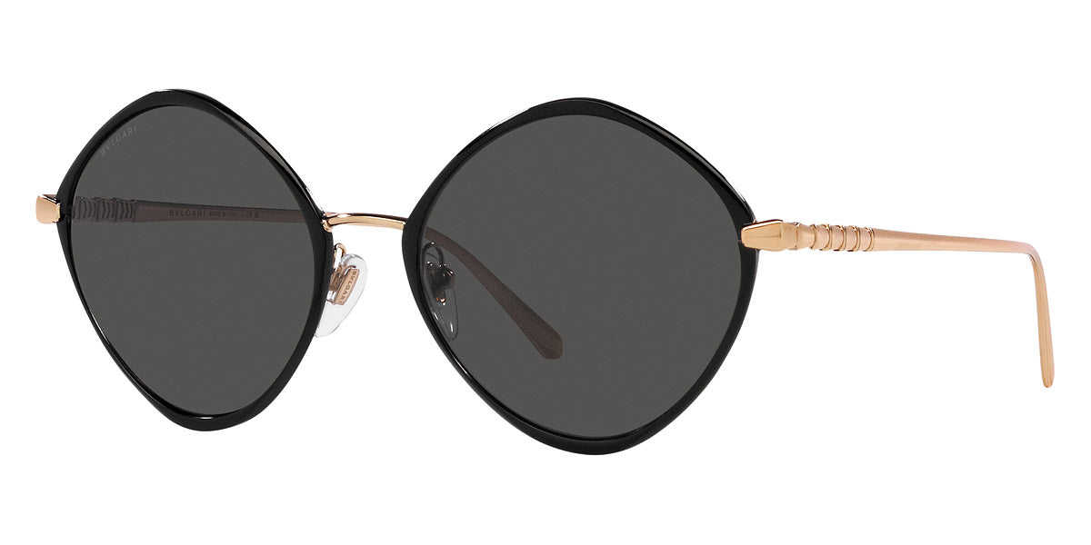 BVLGARI SUNGLASSES - BV6186K 202387 56 - Pink Gold Plated/Black