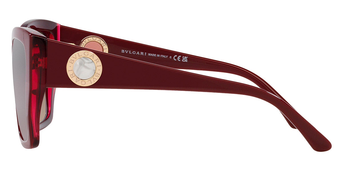 BVLGARI SUNGLASSES COIN - BV8260 5469E2 57 - Bordeaux on Transparent Red