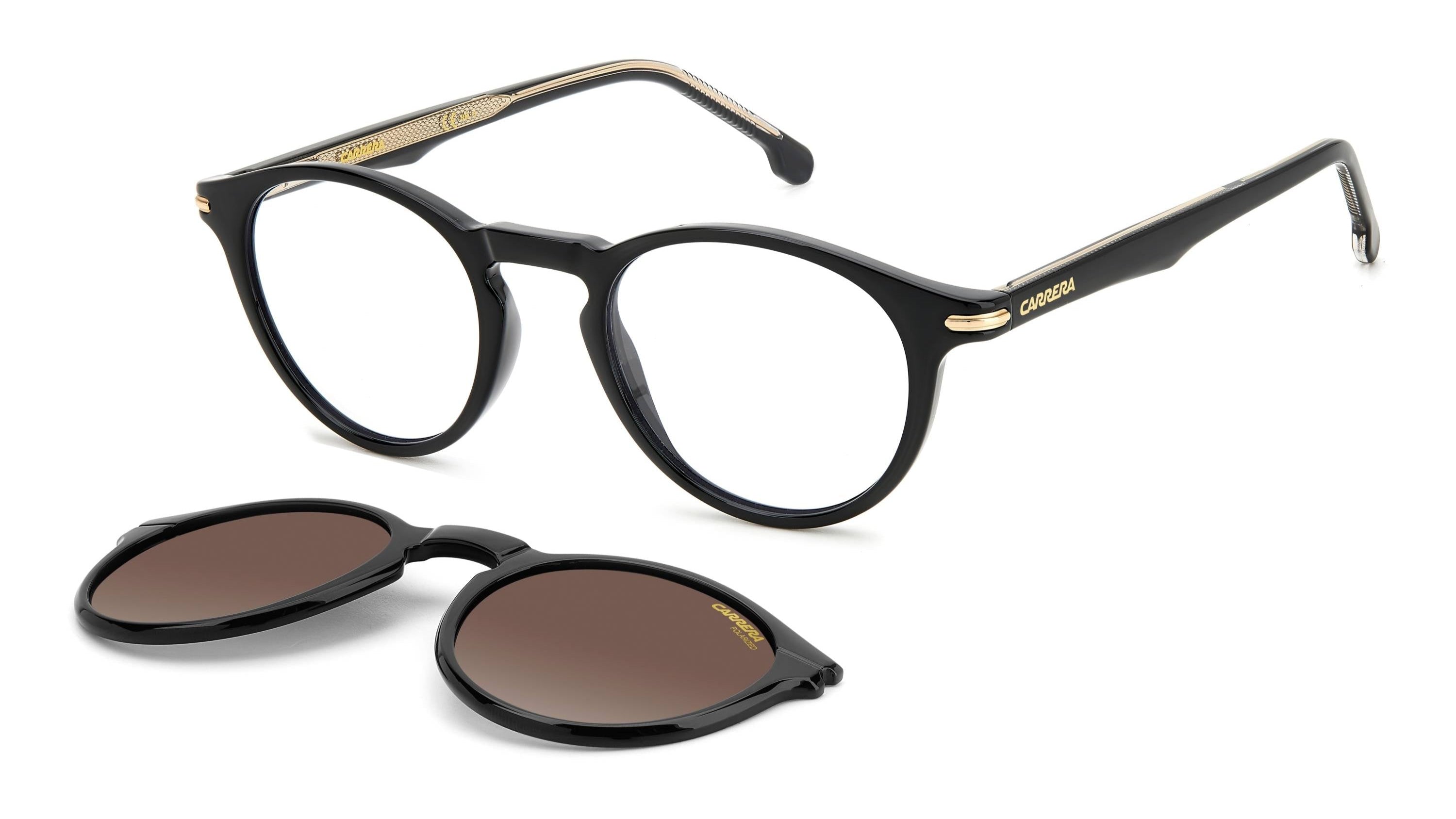 CARRERA CLIP-ON EYEGLASSES - CA297/CS 807 48 LA CLIP-ON