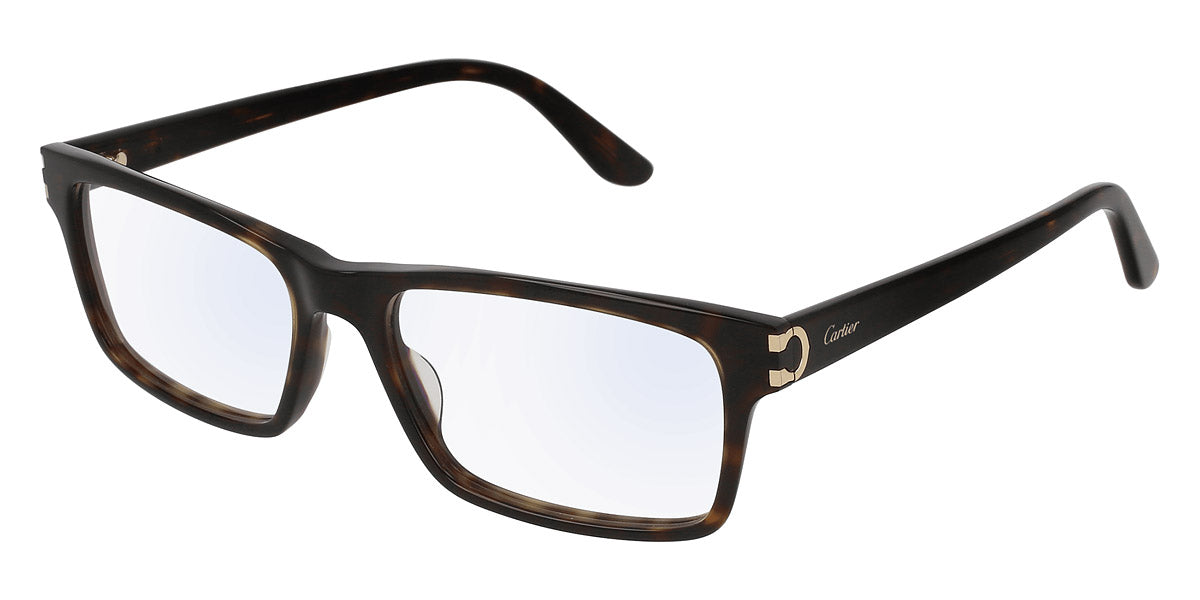 CARTIER EYEGLASSES - CT0005O 005 55 - Havana Décor C