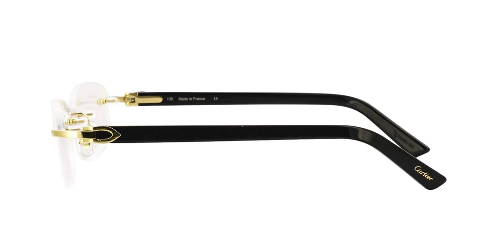 CARTIER EYEGLASSES - CT0048O 003 53 CANAZEI BLACK