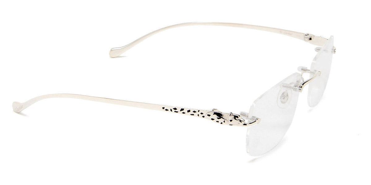 CARTIER EYEGLASSES - CT0063O 001 53 - Silver Panthère De Cartier