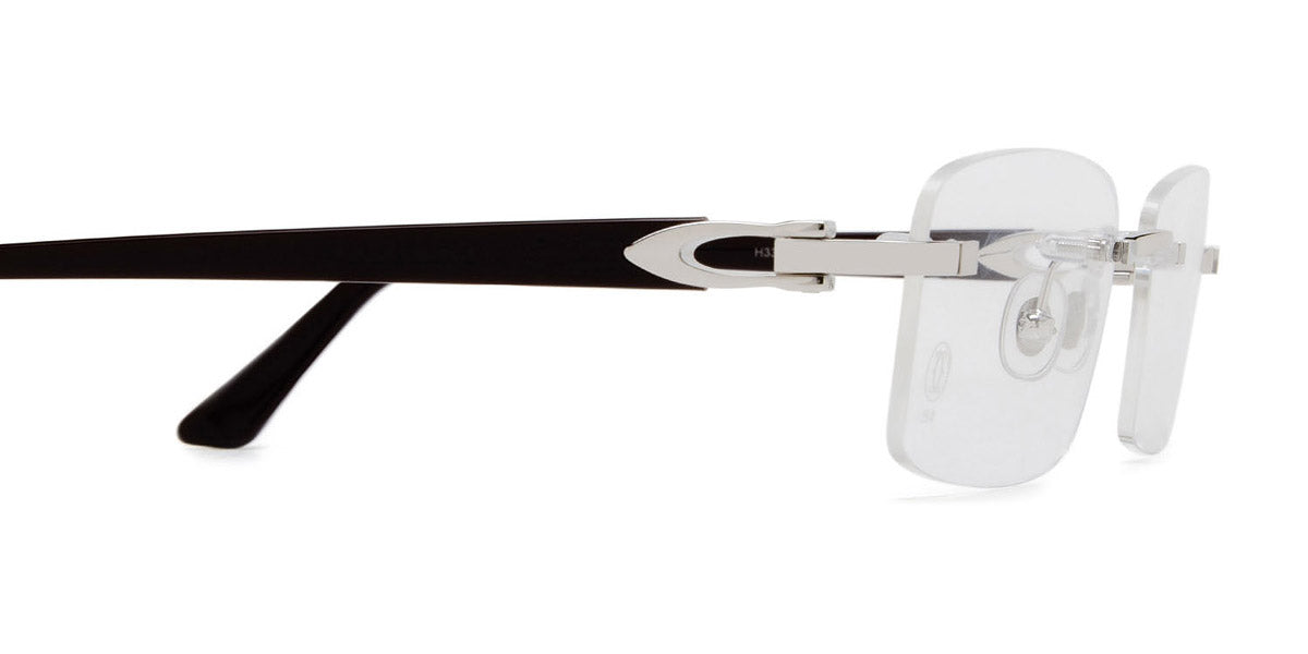 CARTIER EYEGLASSES - CT0287O 003 54 - Silver/Burgundy Décor C