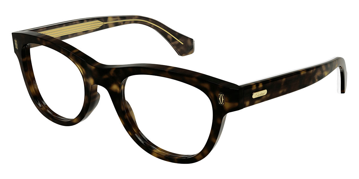 CARTIER EYEGLASSES - CT0340O 005 53 - Havana