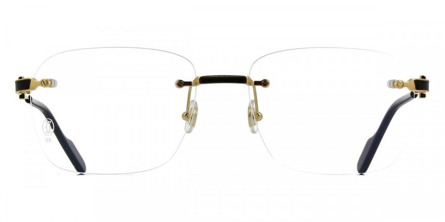 CARTIER EYEGLASSES - CT0343O 001 58 - Gold Signature C de Cartier