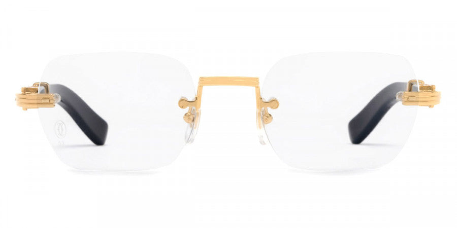 CARTIER EYEGLASSES - CT0377O 001 53 - Gold/Black Première De Cartier