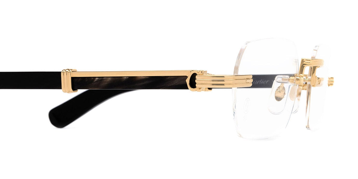 CARTIER EYEGLASSES - CT0377O 001 53 - Gold/Black Première De Cartier