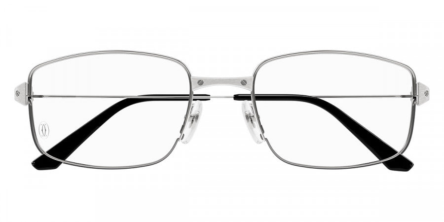 CARTIER EYEGLASSES - CT0406O 002 56 - Silver Santos De Cartier