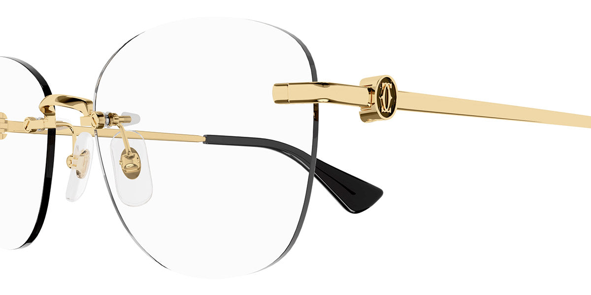 CARTIER EYEGLASSES - CT0414O 001 56 - Gold C Décor