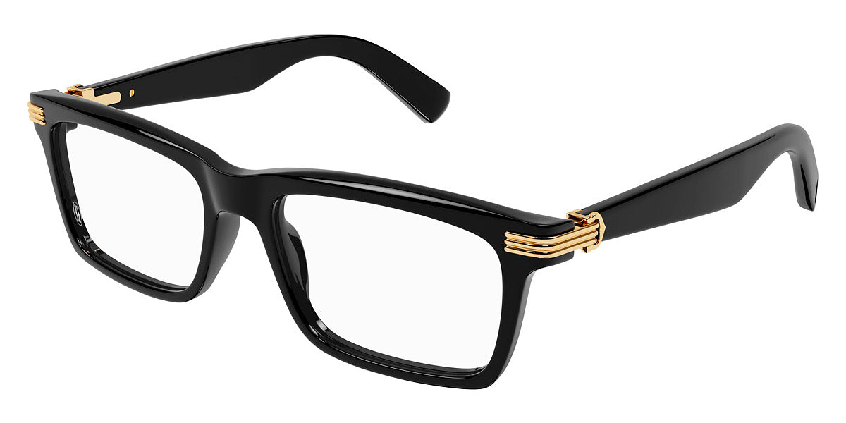 CARTIER EYEGLASSES - CT0420O 001 53 - Black Première De Cartier