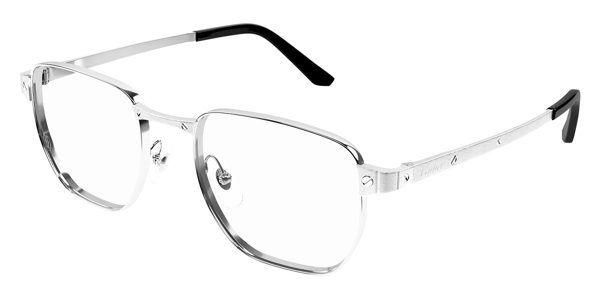 CARTIER EYEGLASSES - CT0480O 002 53 - Silver Santos de Cartier