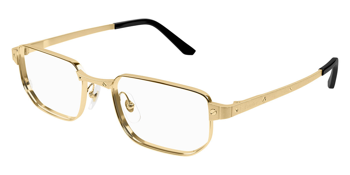 CARTIER EYEGLASSES - CT0481O 001 53 - Gold Santos de Cartier