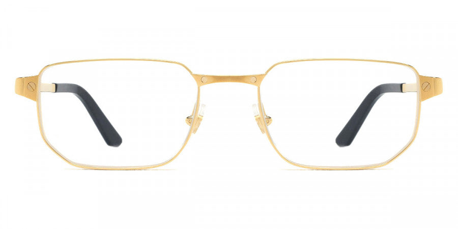CARTIER EYEGLASSES - CT0481O 001 53 - Gold Santos de Cartier