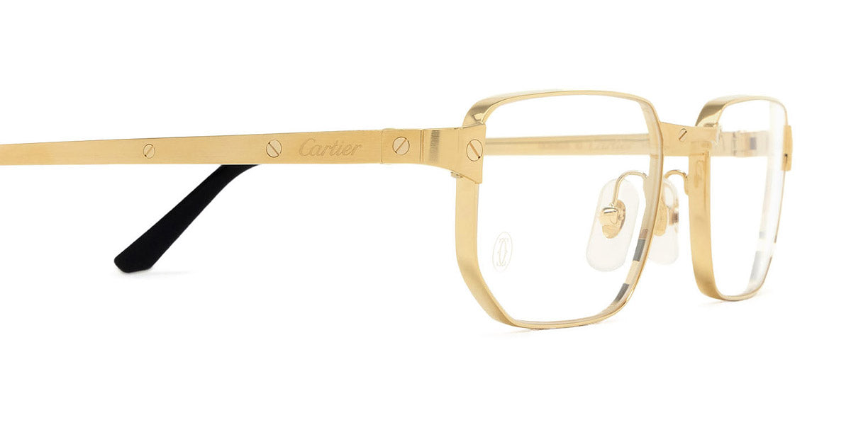 CARTIER EYEGLASSES - CT0481O 001 53 - Gold Santos de Cartier
