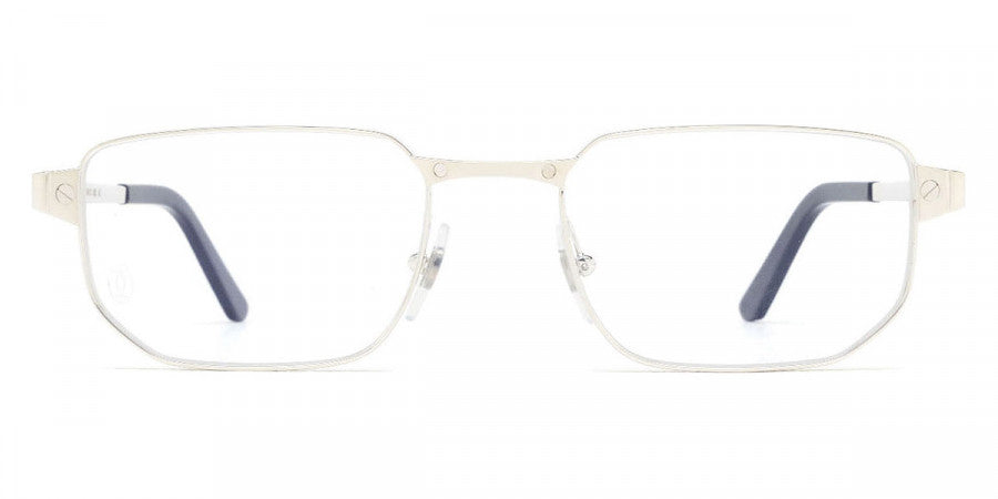 CARTIER EYEGLASSES - CT0481O 002 53 - Silver Santos de Cartier