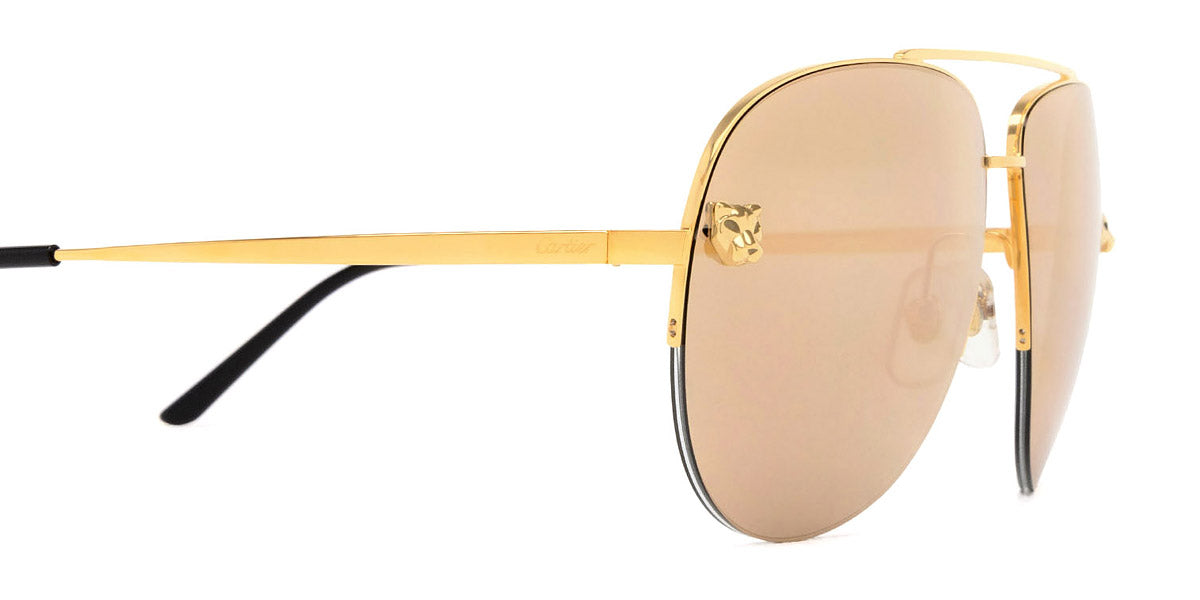 CARTIER SUNGLASSES - CT0065S 002 60 - Gold Panthère de Cartier