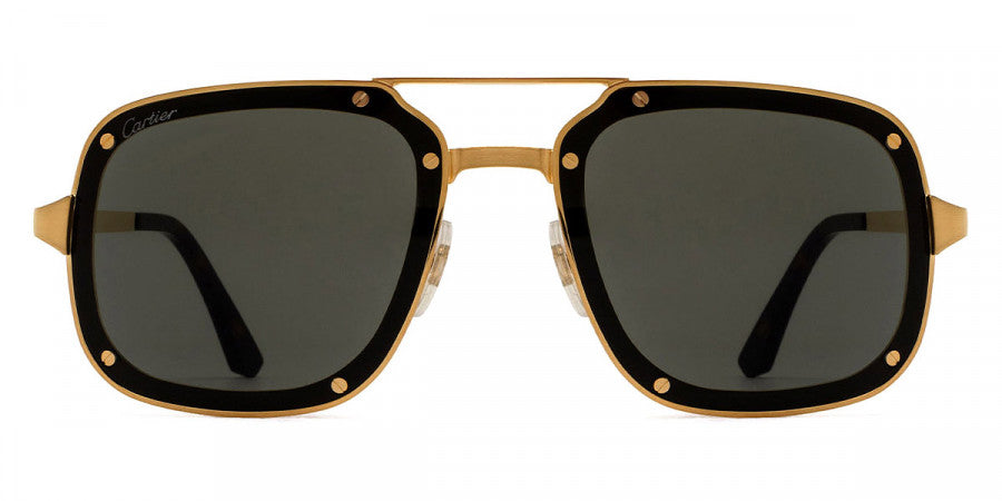 CARTIER SUNGLASSES - CT0194S 002 58 - Gold Santos de Cartier