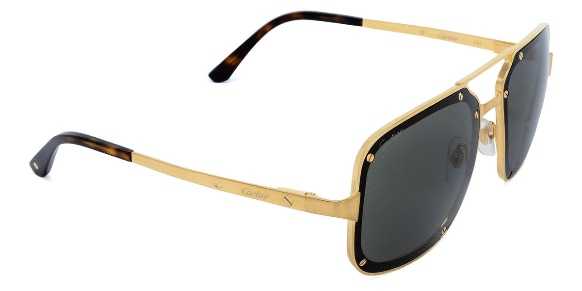 CARTIER SUNGLASSES - CT0194S 002 58 - Gold Santos de Cartier