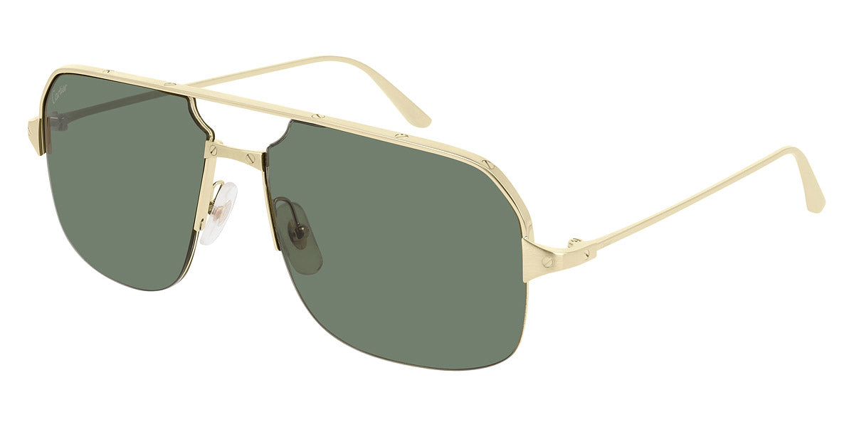 CARTIER SUNGLASSES - CT0230S 002 59 - Gold Santos De Cartier