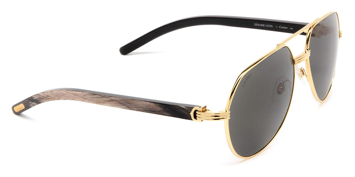 CARTIER SUNGLASSES - CT0272S 001 60 - Gold/Black Première De Cartier