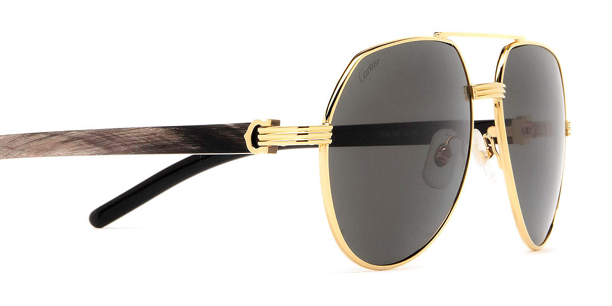 CARTIER SUNGLASSES - CT0272S 001 60 - Gold/Black Première De Cartier