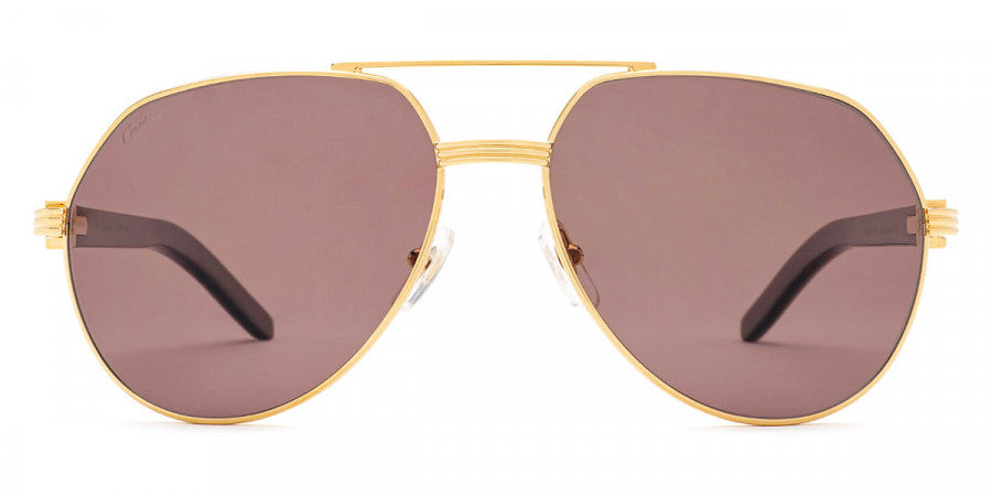 CARTIER SUNGLASSES - CT0272S 003 60 - Gold/White Première De Cartier