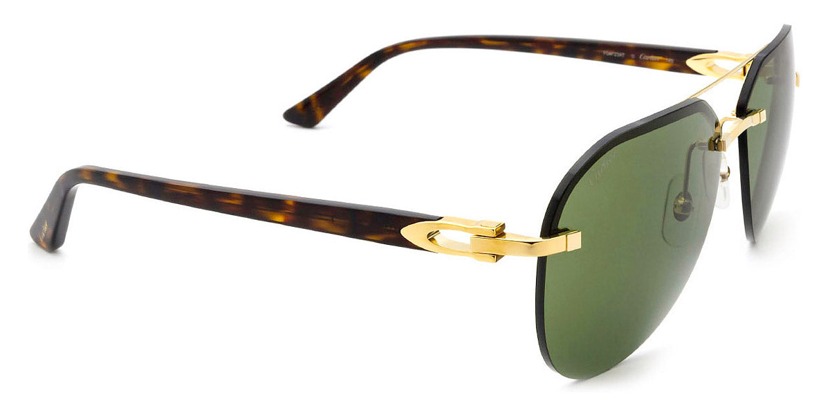 CARTIER SUNGLASSES - CT0275S 002 61 - Gold/Havana Signature C de Cartier