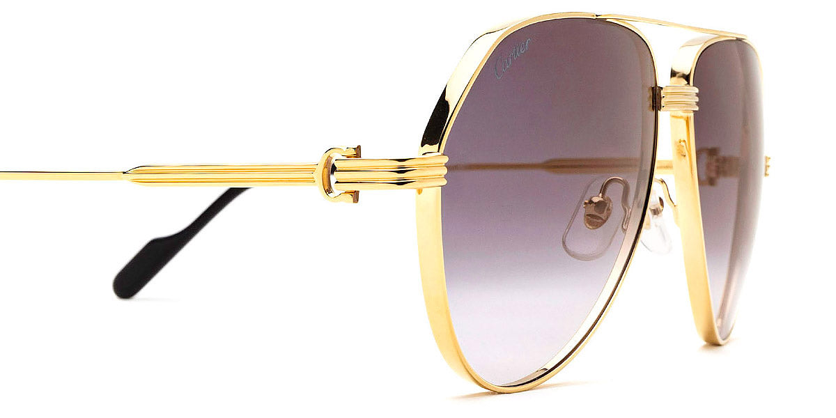 CARTIER SUNGLASSES - CT0303S 001 61 - Gold Première De Cartier