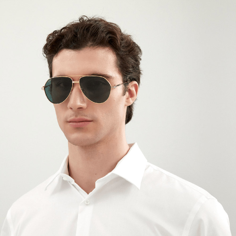 CARTIER SUNGLASSES - CT0303S 001 61 - Gold Première De Cartier