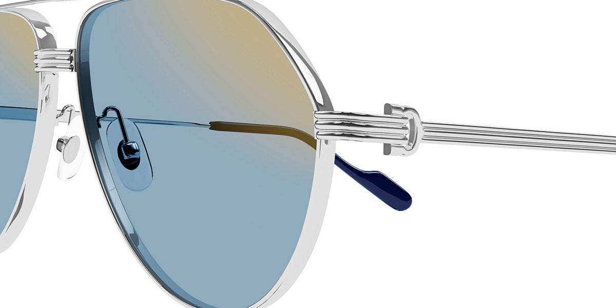 CARTIER SUNGLASSES - CT0303S 003 61 - Silver Première De Cartier
