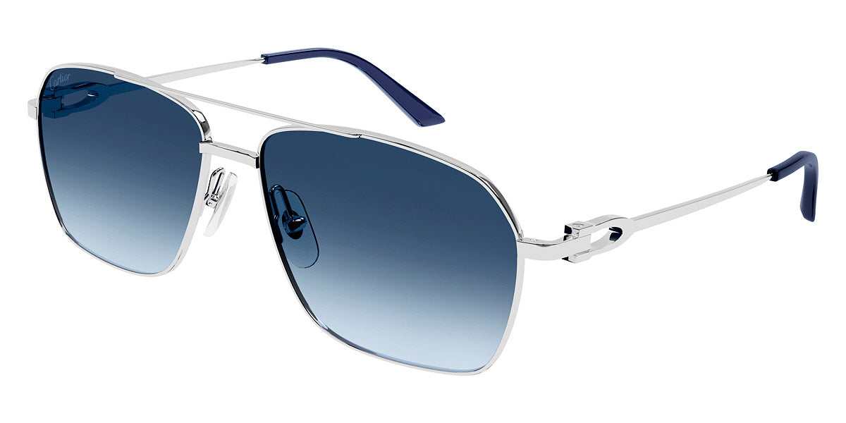 CARTIER SUNGLASSES - CT0306S 004 59 - Silver C Décor
