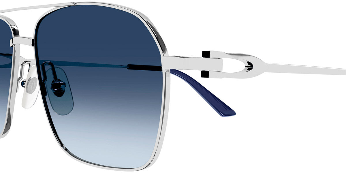 CARTIER SUNGLASSES - CT0306S 004 59 - Silver C Décor