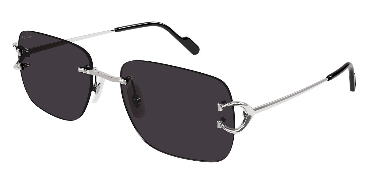 CARTIER SUNGLASSES - CT0330S 001 57 - Silver Signature C de Cartier