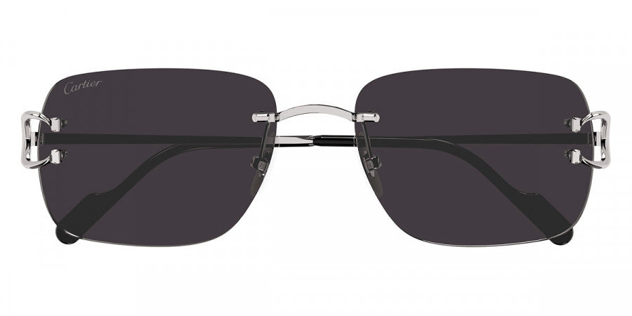 CARTIER SUNGLASSES - CT0330S 001 57 - Silver Signature C de Cartier