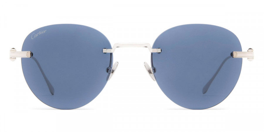 CARTIER SUNGLASSES - CT0331S 001 51 - Silver Pasha de Cartier