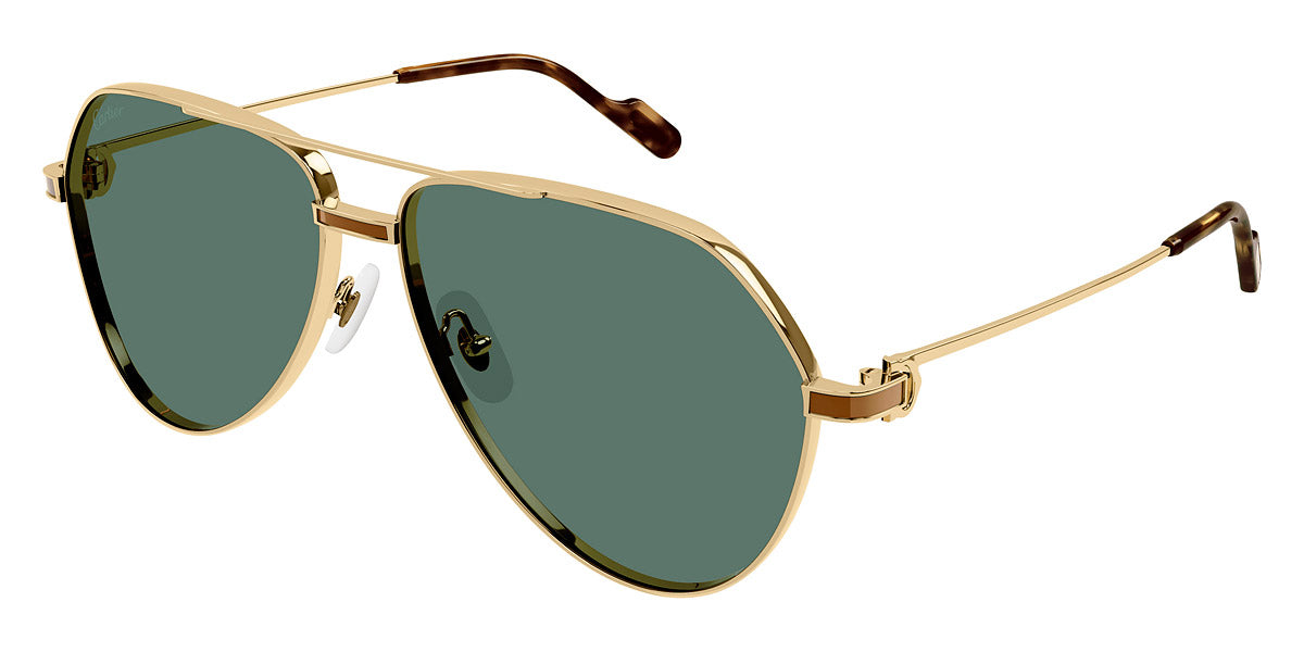 CARTIER SUNGLASSES - CT0334S 002 61 - Gold Première De Cartier