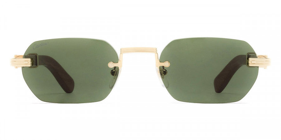 CARTIER SUNGLASSES - CT0362S 002 54 - Gold/Brown Première De Cartier