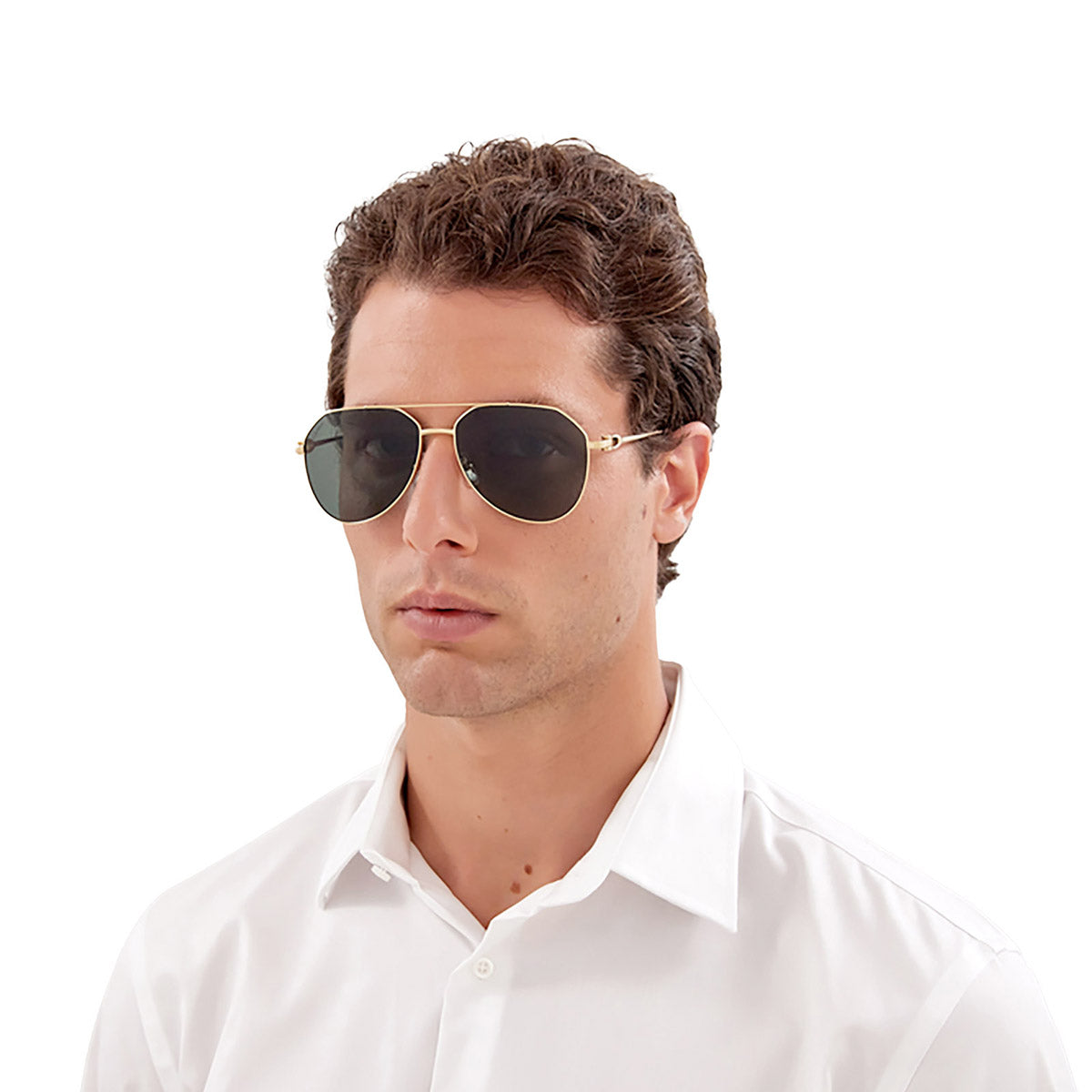 CARTIER SUNGLASSES - CT0364S 001 59 - Silver C Décor