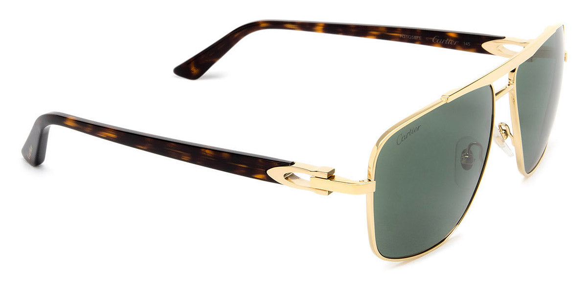 CARTIER SUNGLASSES - CT0365S 005 61 - Gold/Havana Décor C